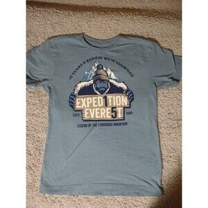 Disney Shirt Adult Medium Blue Expedition Everest 15th Anniversary Yeti Parks